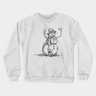 Fancy Snowman Crewneck Sweatshirt